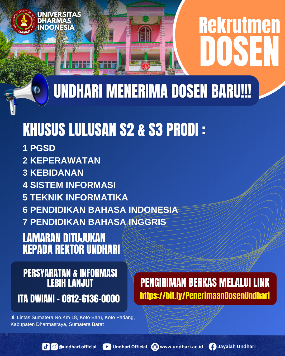 Penerimaan Dosen Baru Undhari 2025