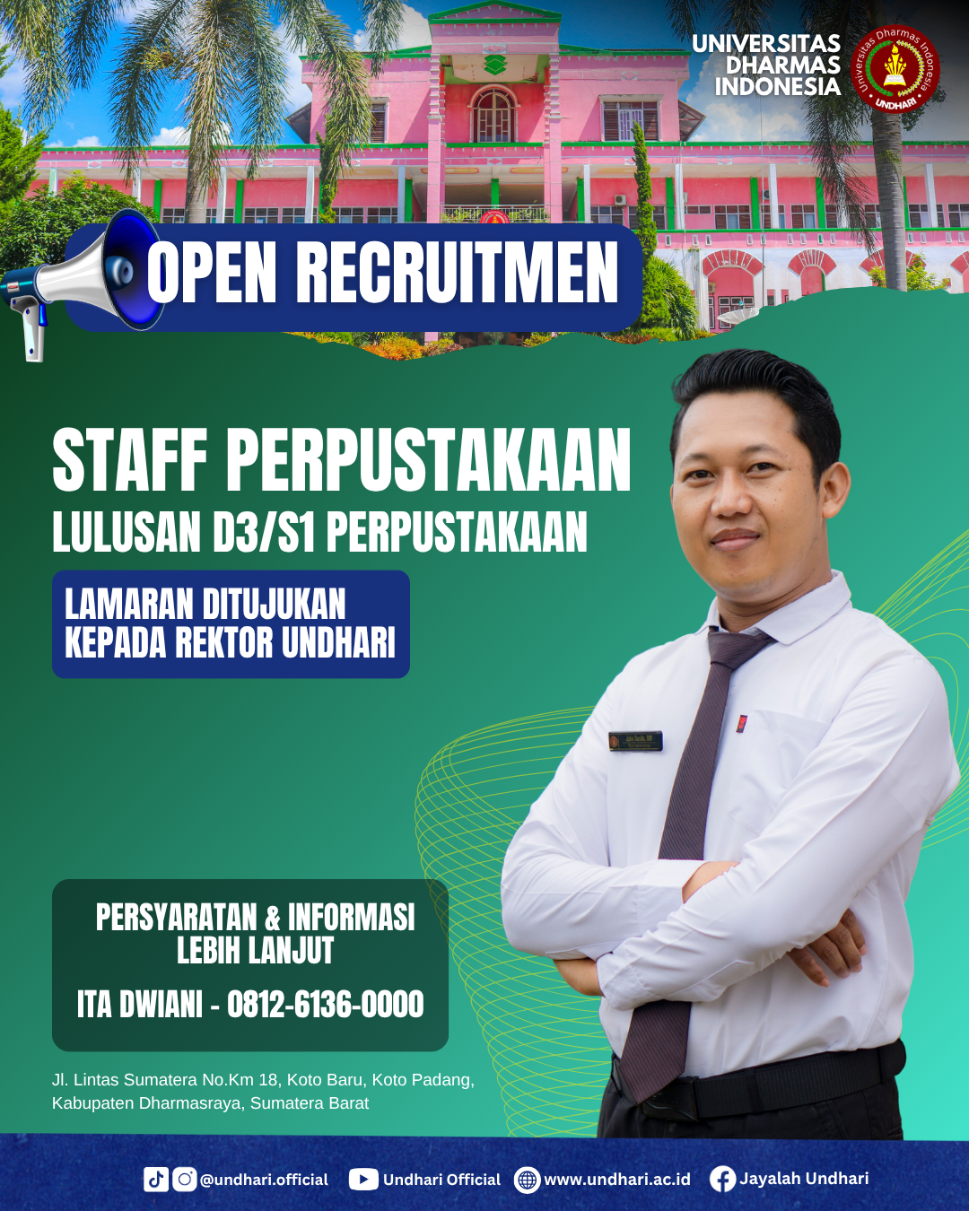 Open Recruitment Staf Perpustakaan Undhari